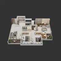 Geo Aristo Ravet 3 BHK Floor Plan Image